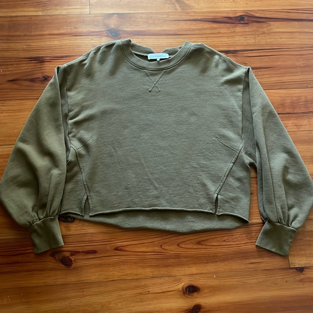 NEW- Frame Easy Crop Sweatshirt Sz. S